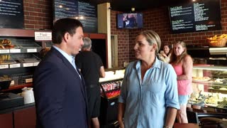 Gov. Ron DeSantis Visits Restaurants Throughout Florida