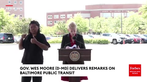 Gov. Wes Moore Delivers Remarks On Investments In Baltimore Public Transit