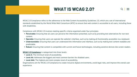 Understanding WCAG 2.0 Compliance: A Guide to Web Accessibility Standards