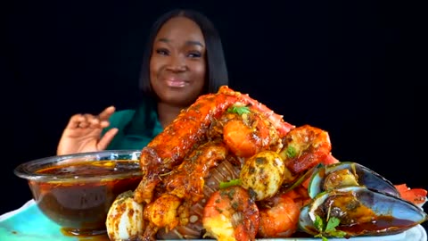 KING CRAB SEAFOOD BOIL MUKBANG | DESHELLED | SEAFOOD BOIL MUKBANG | Seafood | Mukbang