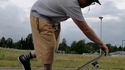 Pogo Handstand On Skateboard