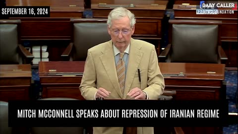 "Not in America's Interest": Mitch McConnell Speaks About Iranian Regime