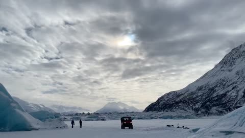 Knik Glacier Ice Hole