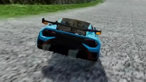 Canyon car jump test #car #Games