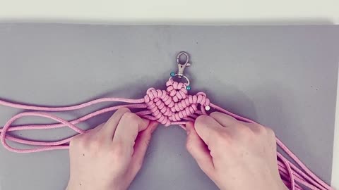 Chaveiro coração macramê tutorial | Diy