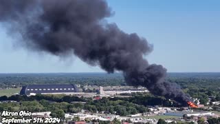 Hazardous Material Fire At Chemical Plant - Rosemary Boulevard Akron, Ohio, Has Prompted Evacuations