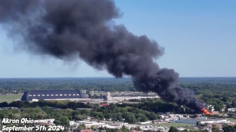 Hazardous Material Fire At Chemical Plant - Rosemary Boulevard Akron, Ohio, Has Prompted Evacuations