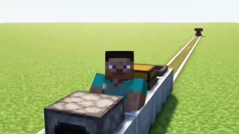 Realistic Working Train in Minecraft!