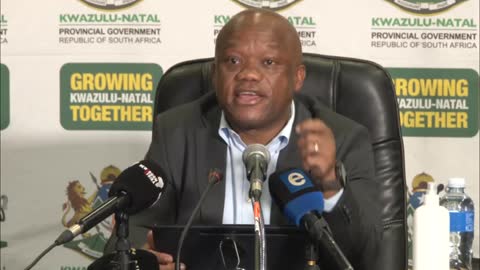 KZN Premier Sihle Zikalala on water tanker