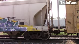 CN 8904 CN 5744 & CN 2561 Engines Westbound Train In Sarnia Ontario