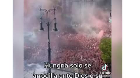 Hungarian Vaccine Protest - You know scenes like this scare this scare the shit out of the elites