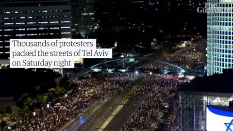 Huge crowds in Tel Aviv demand deal be agreed to free hostages