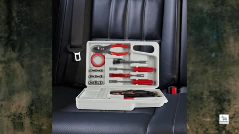 Review - Roadside Emergency Car Kit - 30-Piece Road Trip Essentials Tool Set with Jumper Cables