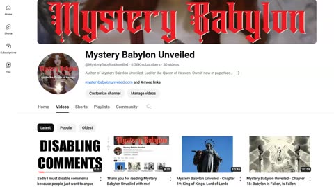 Please buy a copy of Mystery Babylon Unveiled to support my work