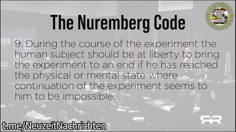 ⚠️ Reese Report - Die Impfung ist ein Verstoß gegen alle 10 Punkte des Nürnberger Kodex!!