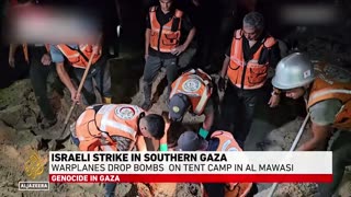 Israel’s war on Gaza: Attack on al-Mawasi camp kills at least 40