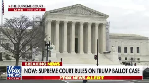 Supreme Court rules on Trump ballot case Trump wins