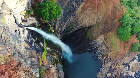 Beautiful Waterfalls Drone Shots With Cinematic Music