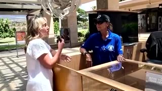 A Maui resident tells about Trump sending Ivanka to Maui after the fires with a supplies.