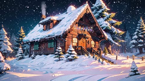 Cozy Cabin Snow ❄ Winter Lofi 2023 ❄ Lofi Vibes To Make You Feel Safe And Peaceful ☃️🎄