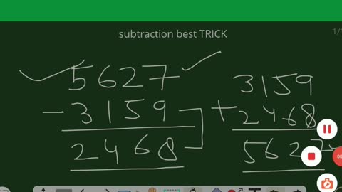 Best trick for substraction