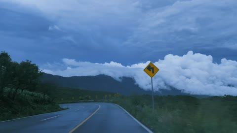 Amezing Road in the hills of nature see