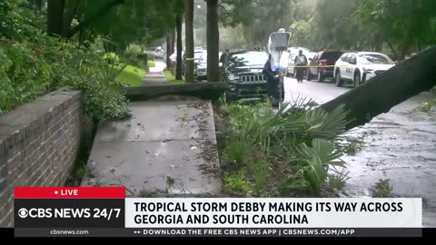 Harris chooses Walz as running mate, Tropical Storm Debby floods Florida, more | CBS News 24/7