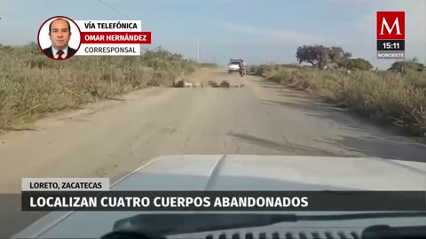 Continúa la violencia en Zacatecas: localizan cuatro cuerpos abandonados