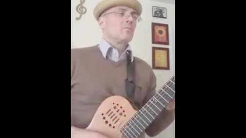 Guitarist Noel Schwenk Plays Latin Guitar Solo over a C# minor Montuno