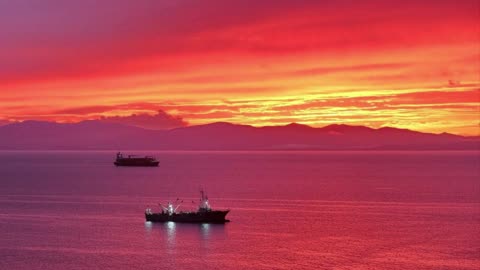 Blood red sky awesome colours