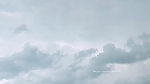 Storm ⛈️ Clouds over the Ocean |Strong Waves 🌊|