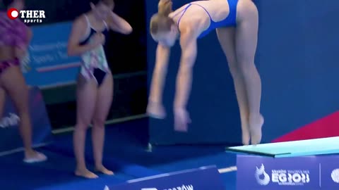 Helle TUXEN - 1m Springboard Divig Final Highlights