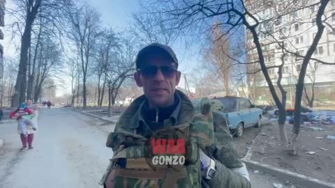 ️The flight of "Azov" is covered by a sniper working on civilians