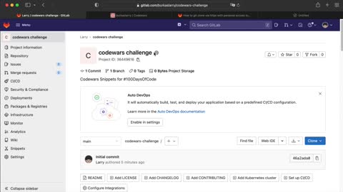 How to push your Codewars to GitLab (Part 2)