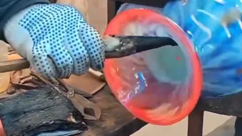 Glass blowing art process