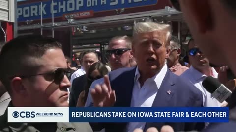 "Trump's Iowa State Fair Campaign Amid Legal Troubles"