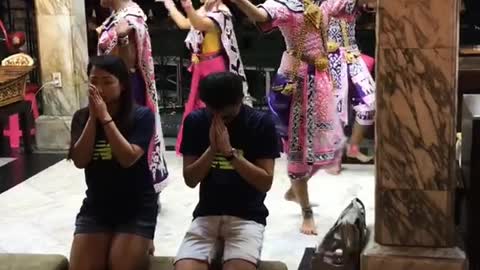 #shorts Thai dance ritual at Erawan Shrine, Bangkok, Thailand