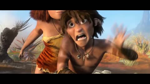 The Croods - Guy & Eep go to finding " Tomorow" Lands - Best Funny Moments-3