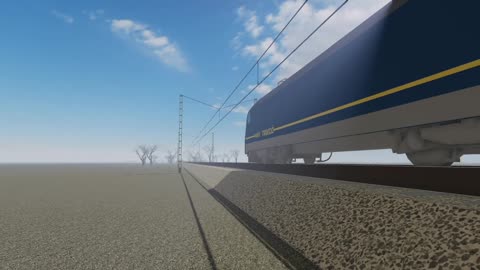 [ROBLOX] MÁV (Hungarian State Railways) TRAXX 480 departs.