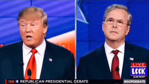 Trump * Attacks* Bush Makes him Speechless