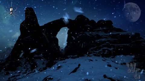 Rock Silhouette in the Winter Loop