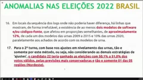 La Derecha - 2ª Live Análise Anomalias nas urnas Eleições Brasil 2022