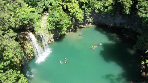 Waterfall Swimming Bolinao Falls