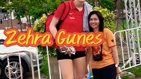 Zehra Gunes height status #viral #zehragüneş #height #status #sports #volleyball #player