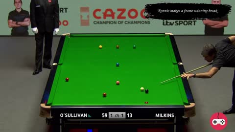 SNOOKER RONNIE O'SULLIVAN'S FLUKE DURING IMPORTANT MOMENT - CHAMPION OF CHAMPIONS 2022 (1)