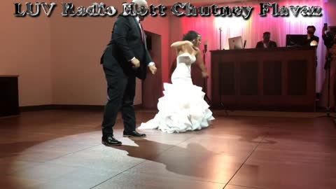 Epic Bride & Father Chutney Music Wedding Dance LUV Radio Hott Chutney Flavaz