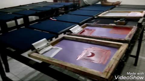 manual screen printing