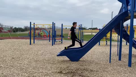 Guy Landed An Awesome Double Sideflip Off A Slide