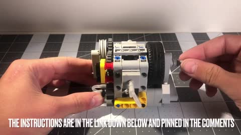 Lego 2 Cylinder Pneumatic Engine (+Free Instructions)