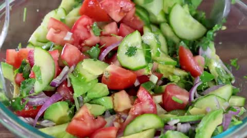 Salads_ Cucumber Tomato Avocado Salad Recipe - Natasha's Kitchen